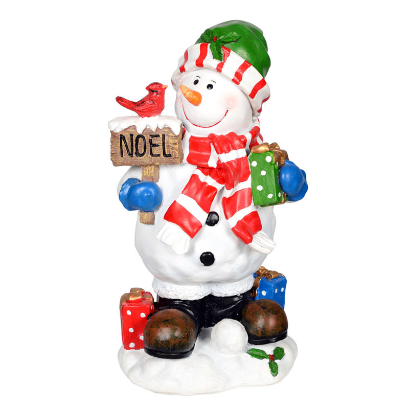 The Holiday Aisle Winter Snowman Figurine Wayfair